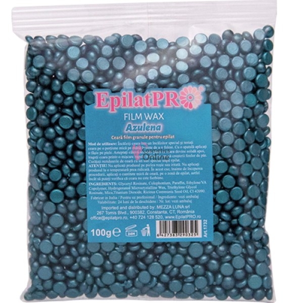 Ceara epilat traditionala elastica film cu azulena Epilat Pro, 100 g, art 1732